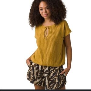 Prana Ocupas Pop Over Organic Cotton Top Size S